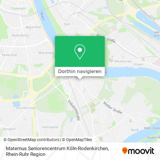 Maternus Seniorencentrum Köln-Rodenkirchen Karte