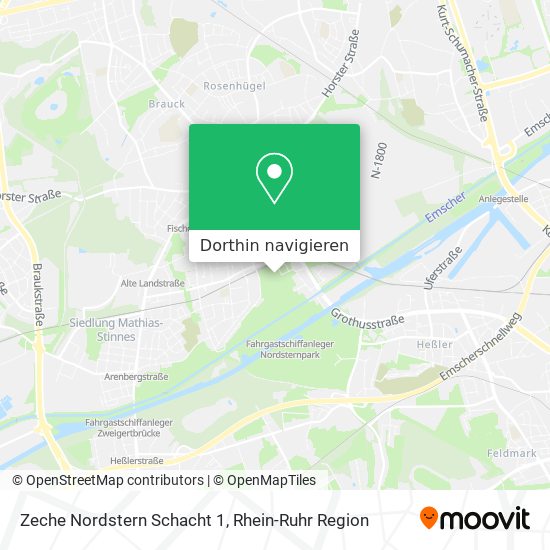 Zeche Nordstern Schacht 1 Karte