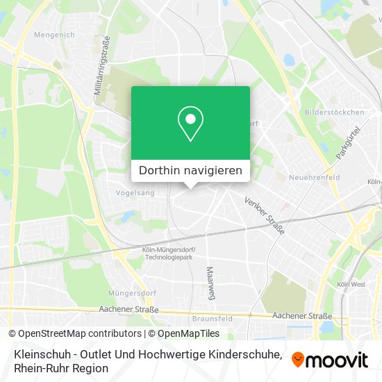 Kleinschuh - Outlet Und Hochwertige Kinderschuhe Karte
