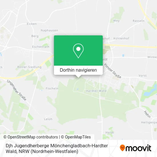 Djh Jugendherberge Mönchengladbach-Hardter Wald Karte