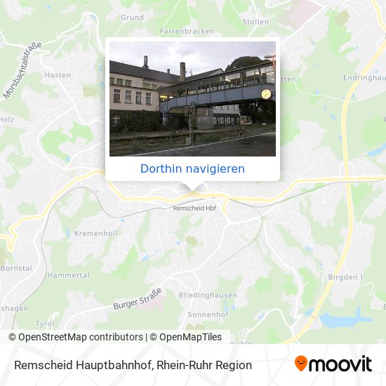 Remscheid Hauptbahnhof Karte