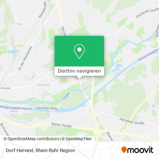 Dorf Hervest Karte