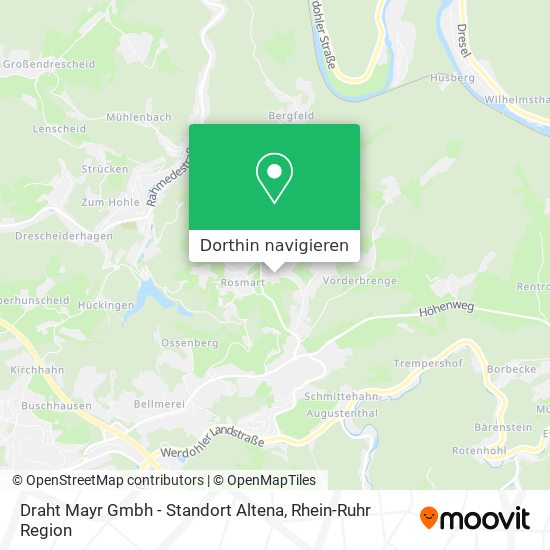 Draht Mayr Gmbh - Standort Altena Karte