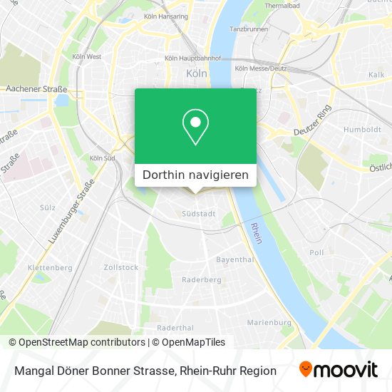 Mangal Döner Bonner Strasse Karte