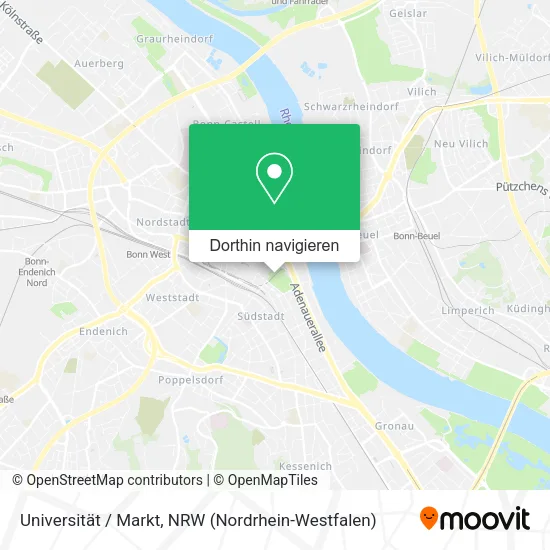 Universität / Markt Karte