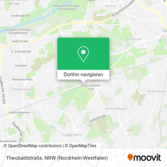 Theobaldstraße Karte