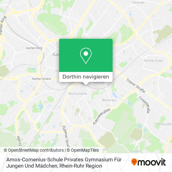 Amos-Comenius-Schule Privates Gymnasium Für Jungen Und Mädchen Karte