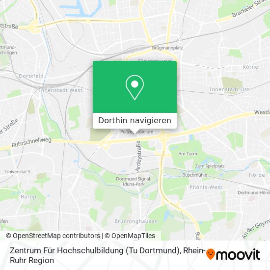 Zentrum Für Hochschulbildung (Tu Dortmund) Karte