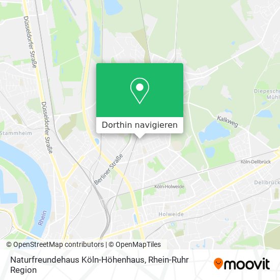 Naturfreundehaus Köln-Höhenhaus Karte