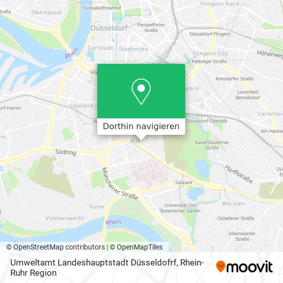 Umweltamt Landeshauptstadt Düsseldofrf Karte