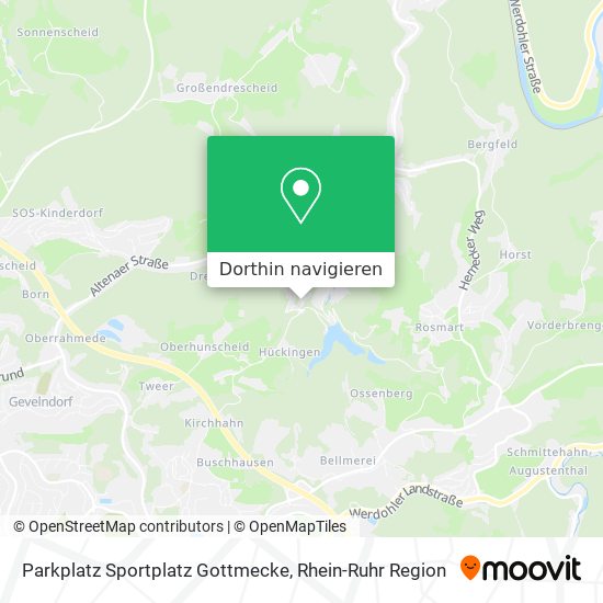 Parkplatz Sportplatz Gottmecke Karte