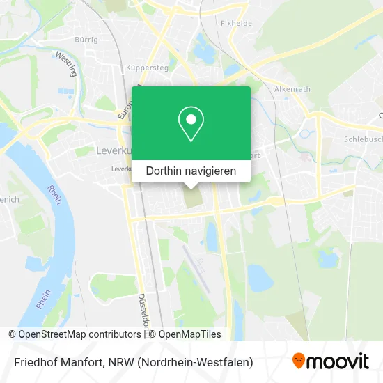 Friedhof Manfort Karte