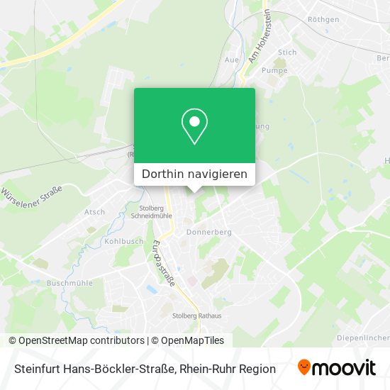 Steinfurt Hans-Böckler-Straße Karte