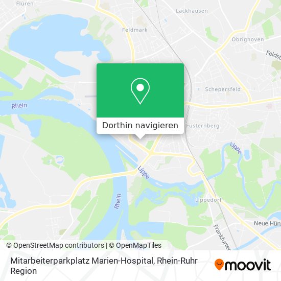 Mitarbeiterparkplatz Marien-Hospital Karte