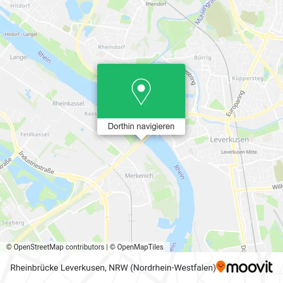 Rheinbrücke Leverkusen Karte