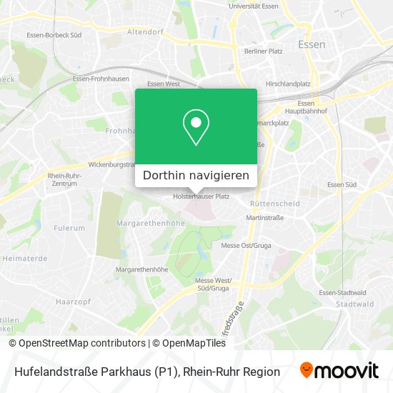 Hufelandstraße Parkhaus (P1) Karte