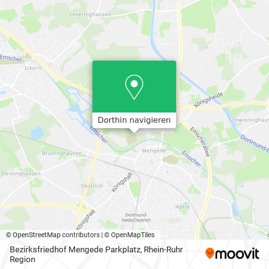 Bezirksfriedhof Mengede Parkplatz Karte