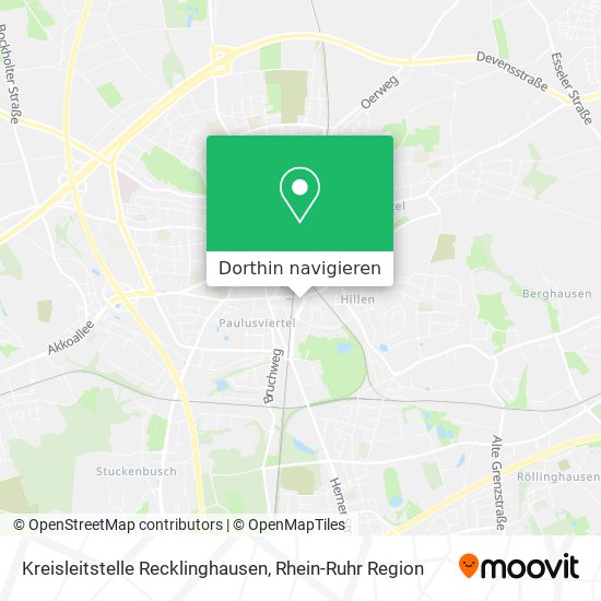 Kreisleitstelle Recklinghausen Karte