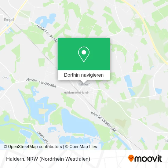 Haldern Karte