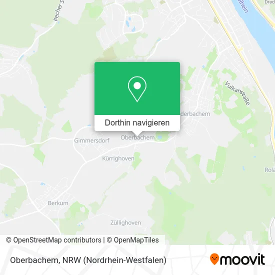 Oberbachem Karte