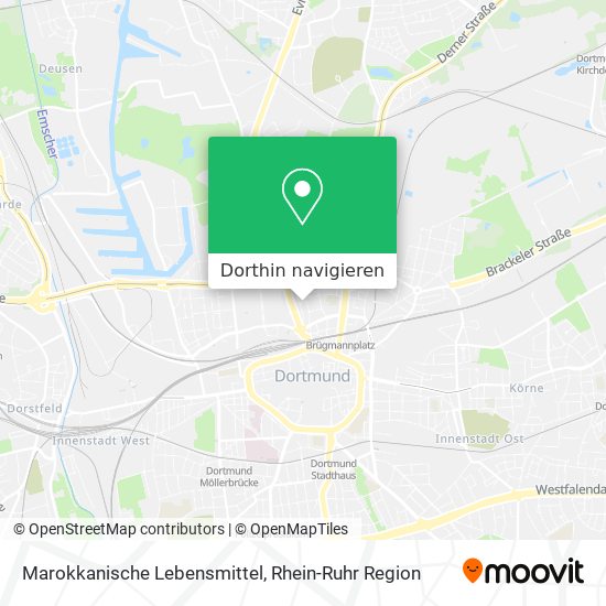 Marokkanische Lebensmittel Karte
