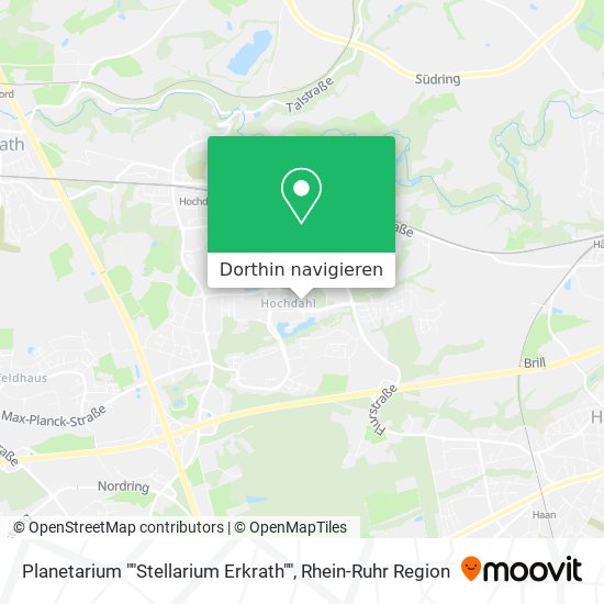 Planetarium ""Stellarium Erkrath"" Karte