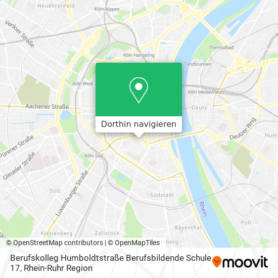 Berufskolleg Humboldtstraße Berufsbildende Schule 17 Karte