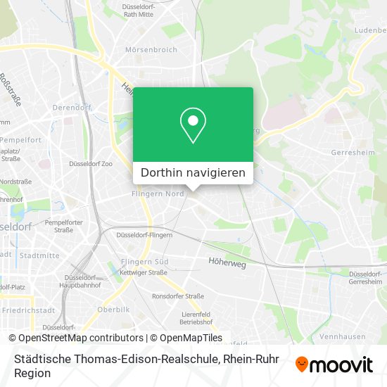 Städtische Thomas-Edison-Realschule Karte