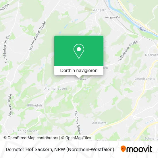 Demeter Hof Sackern Karte