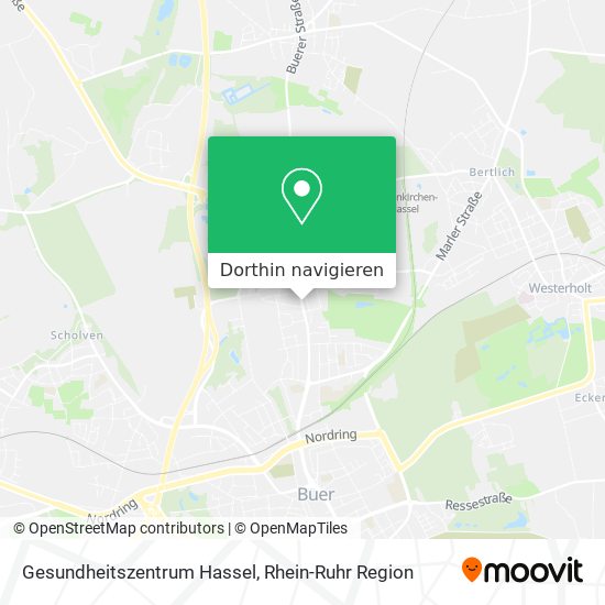 Gesundheitszentrum Hassel Karte