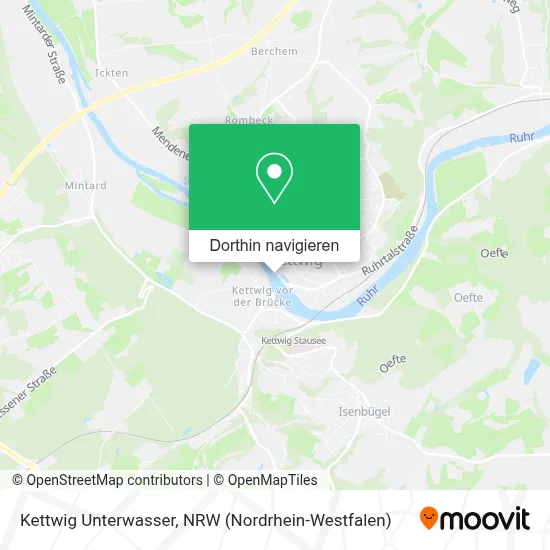 Kettwig Unterwasser Karte