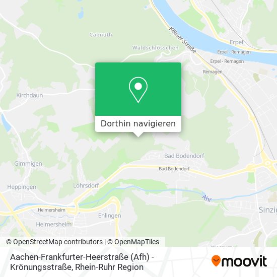 Aachen-Frankfurter-Heerstraße (Afh) - Krönungsstraße Karte