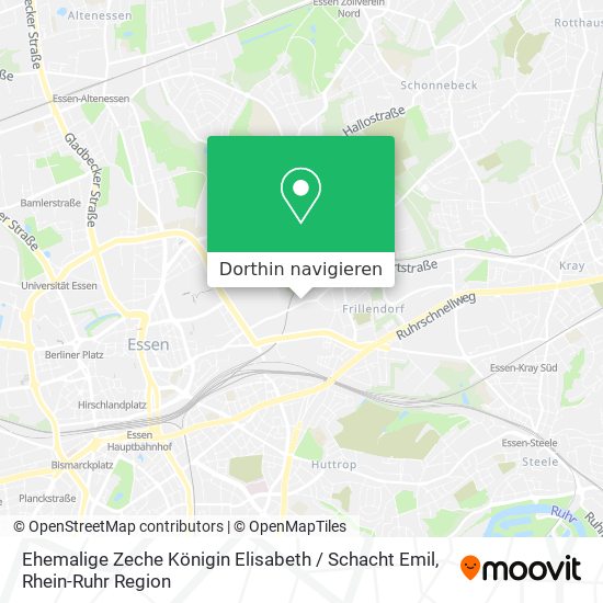 Ehemalige Zeche Königin Elisabeth / Schacht Emil Karte