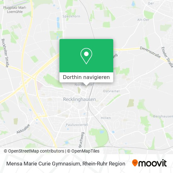 Mensa Marie Curie Gymnasium Karte