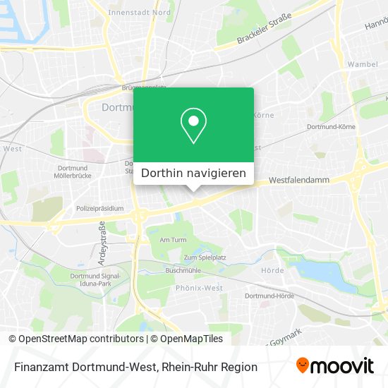 Finanzamt Dortmund-West Karte