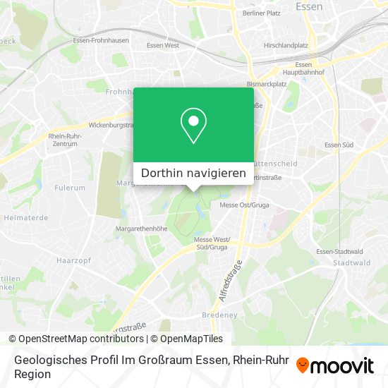 Geologisches Profil Im Großraum Essen Karte