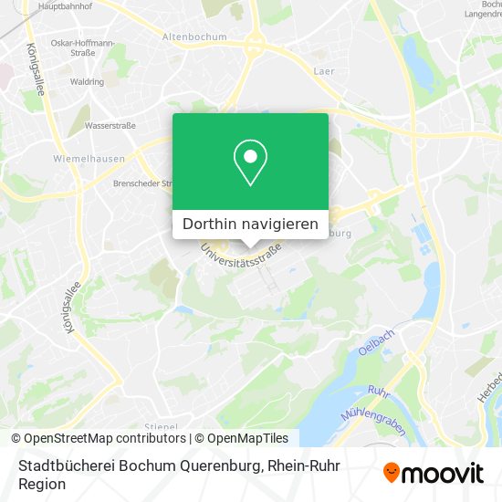 Stadtbücherei Bochum Querenburg Karte