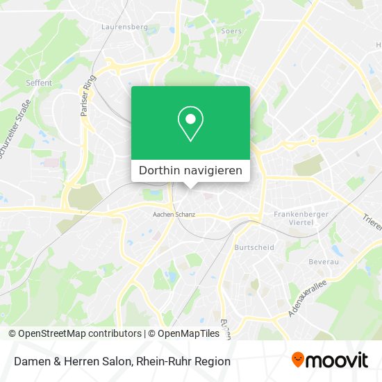 Damen & Herren Salon Karte