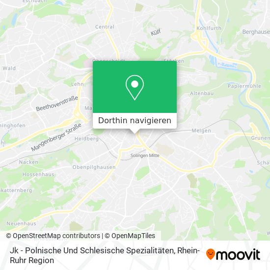 Jk - Polnische Und Schlesische Spezialitäten Karte