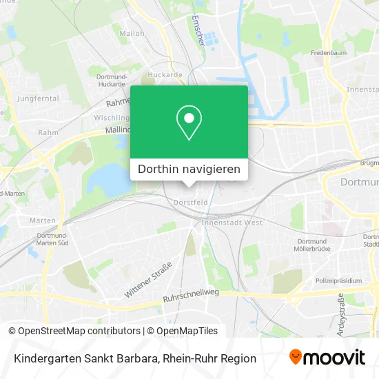 Kindergarten Sankt Barbara Karte