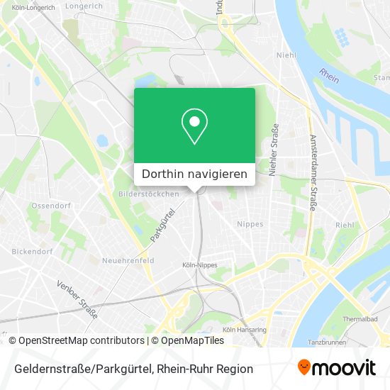Geldernstraße/Parkgürtel Karte
