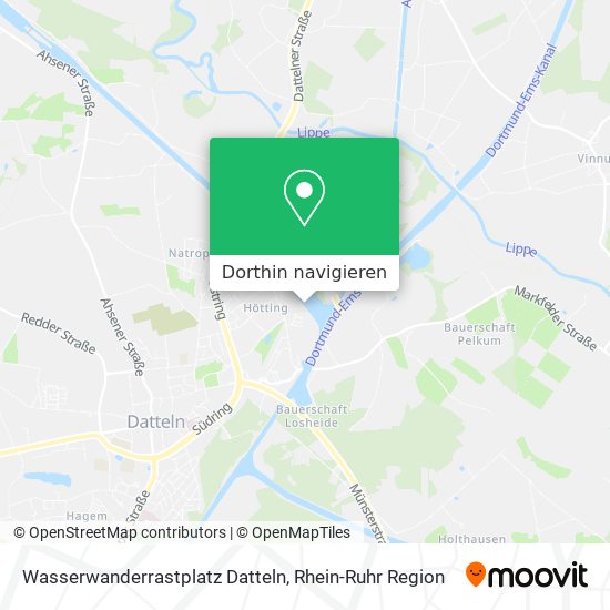 Wasserwanderrastplatz Datteln Karte