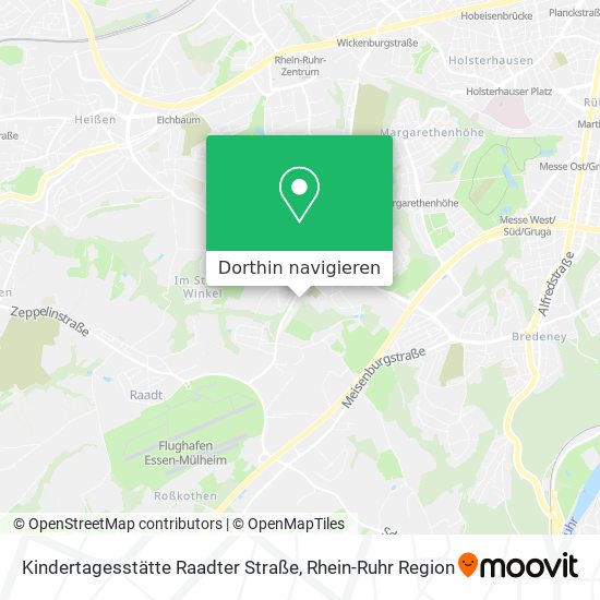 Kindertagesstätte Raadter Straße Karte