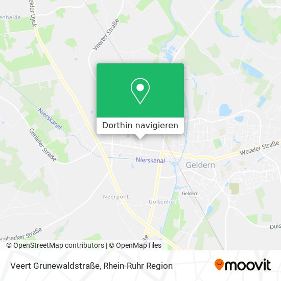 Veert Grunewaldstraße Karte