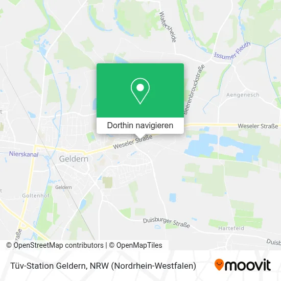 Tüv-Station Geldern Karte