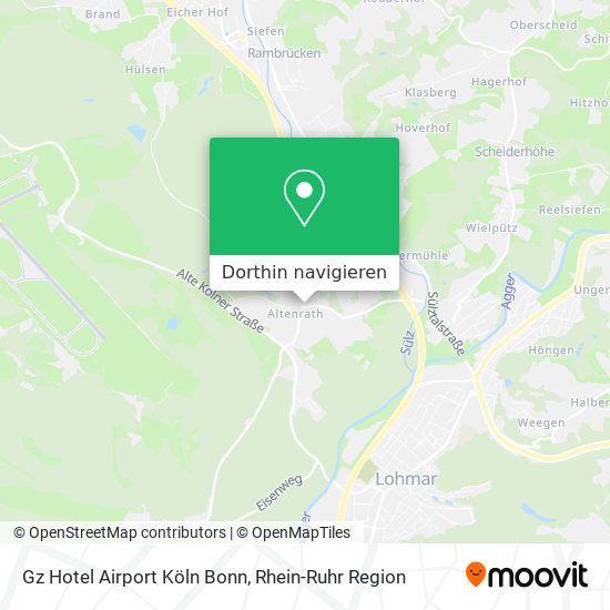 Gz Hotel Airport Köln Bonn Karte