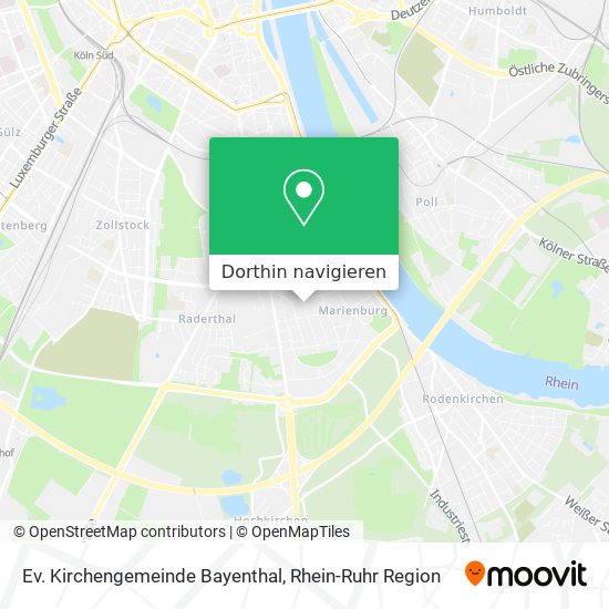 Ev. Kirchengemeinde Bayenthal Karte