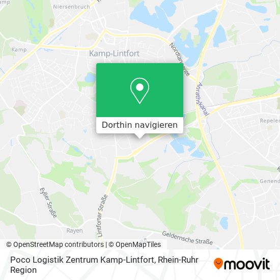 Poco Logistik Zentrum Kamp-Lintfort Karte