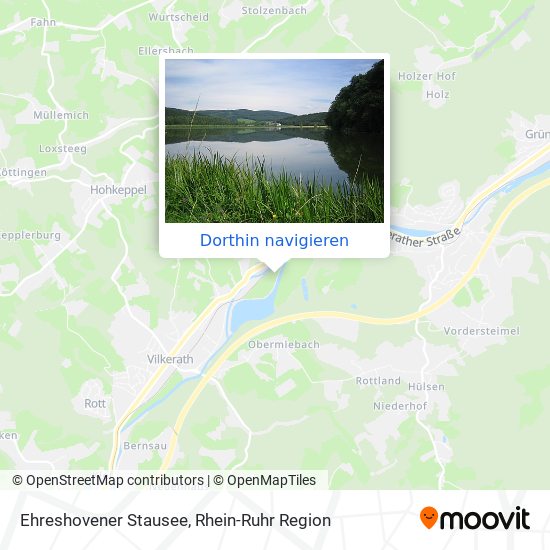 Ehreshovener Stausee Karte