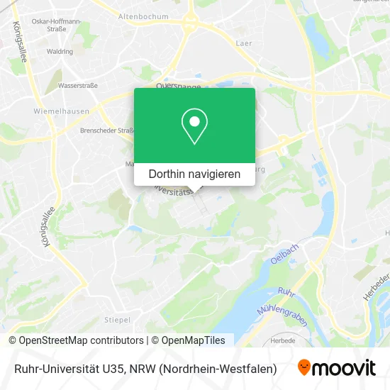 Ruhr-Universität U35 Karte